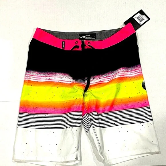 HURLEY Boys 16/28 Color block board Shorts NEW - Picture 1 of 8